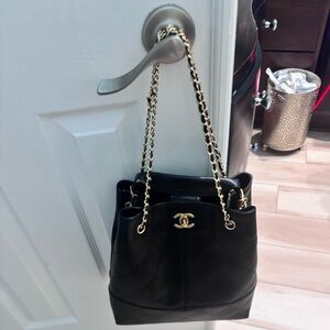 Black and Gold Shoulder Bag